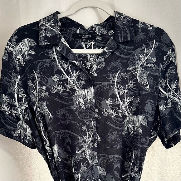 All Saints Athea Safari Shirt Dress • Knee Length • Button Up • Medium • EUC - Picture 5 of 15